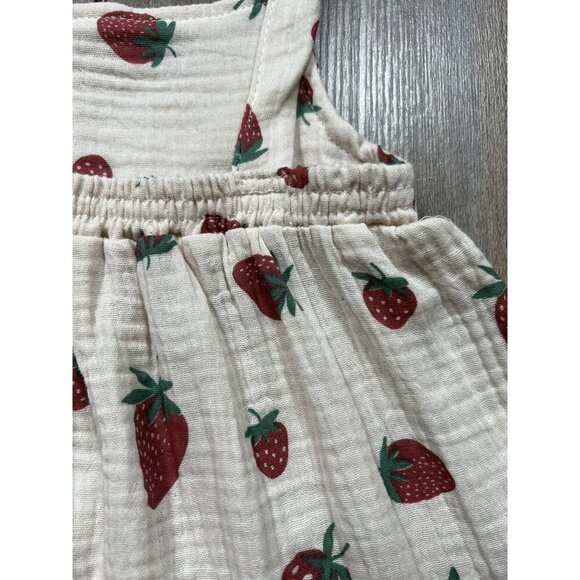Beautiful Organic Rabbit+Bear Strawberry Dress - Picture 6 of 10